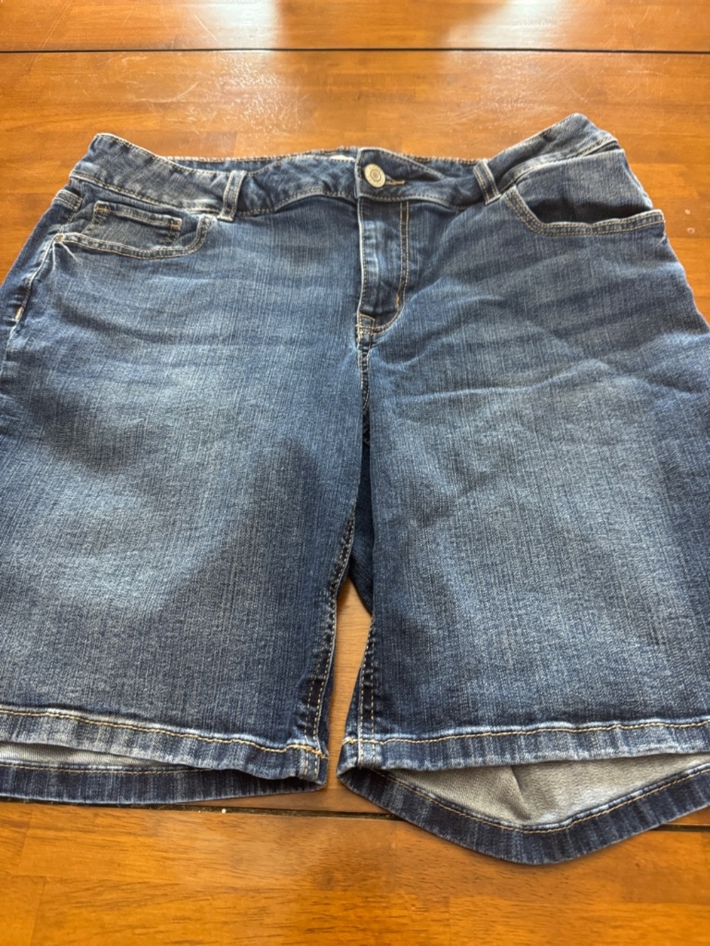 Maurices Dark Blue Denim Jean Shorts